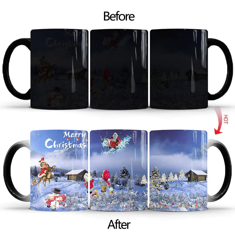 Mug Magique de Noël – Motif Festif Révélé à la Chaleur